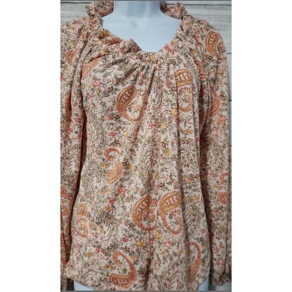 Buckle Daytrip floral blouse Women’s XS Ditzy Cottagecore Lightweight Boho Pink - Picture 1 of 15